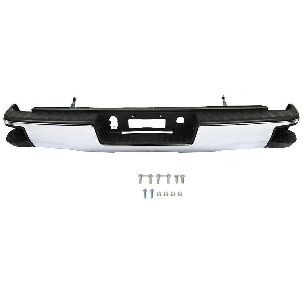 Steel Rear Bumper For 2014-2018 Chevy Silverado 1500 GMC Sierra 1500