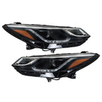 Left+Right Headlights For 2016-2018 Chevy Cruze Halogen w/ LED DRL Clear