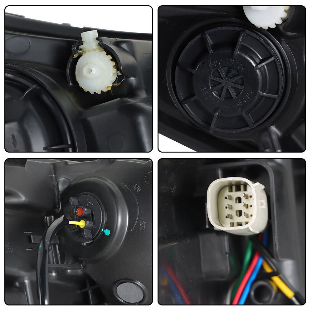 Left+Right Headlights For 2016-2018 Chevy Cruze Halogen w/ LED DRL Clear