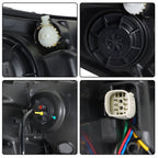 Left+Right Headlights For 2016-2018 Chevy Cruze Halogen w/ LED DRL Clear