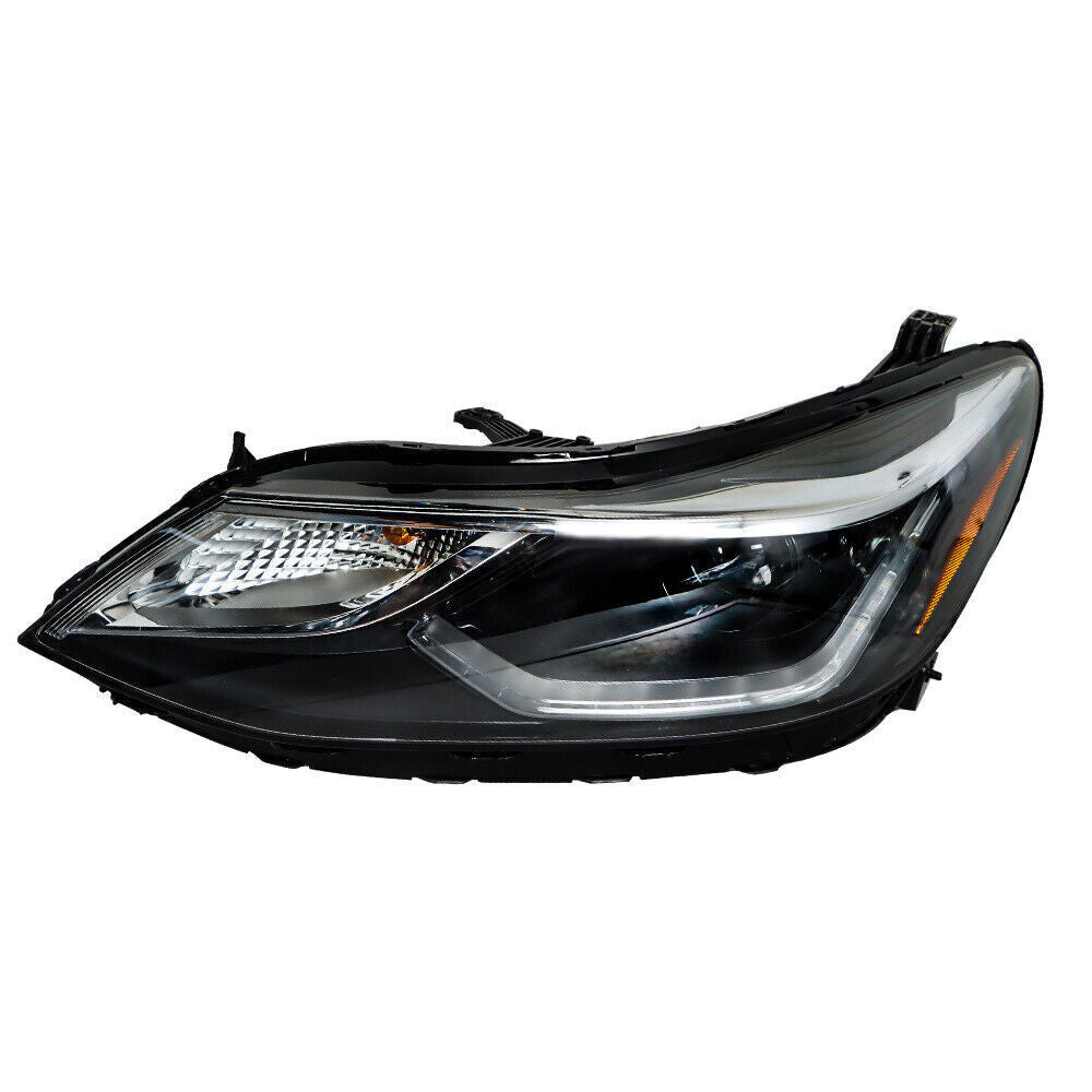 Left+Right Headlights For 2016-2018 Chevy Cruze Halogen w/ LED DRL Clear