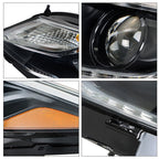 Left+Right Headlights For 2016-2018 Chevy Cruze Halogen w/ LED DRL Clear