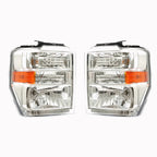 Left+Right Headlights For 2008-2014 Ford E150 E250 E350 E450 Superduty
