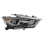 Right Headlight For 2016-2018 Nissan Maxima S SL SV Halogen w/LED DRL