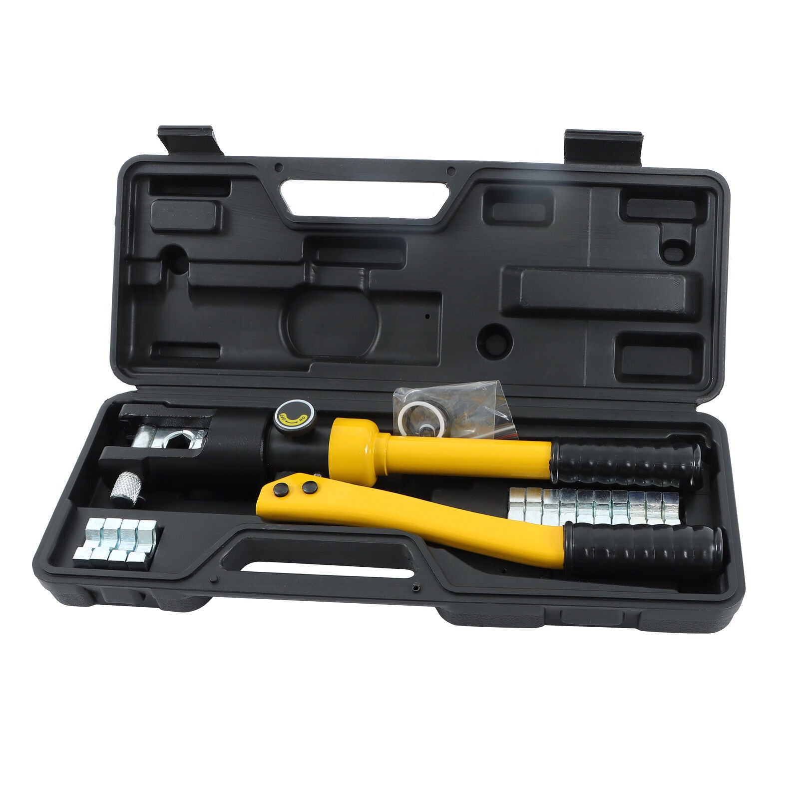 12T Hydraulic Wire Crimping Tool Cable Lug Terminal Crimper w/8 Dies YQK-120