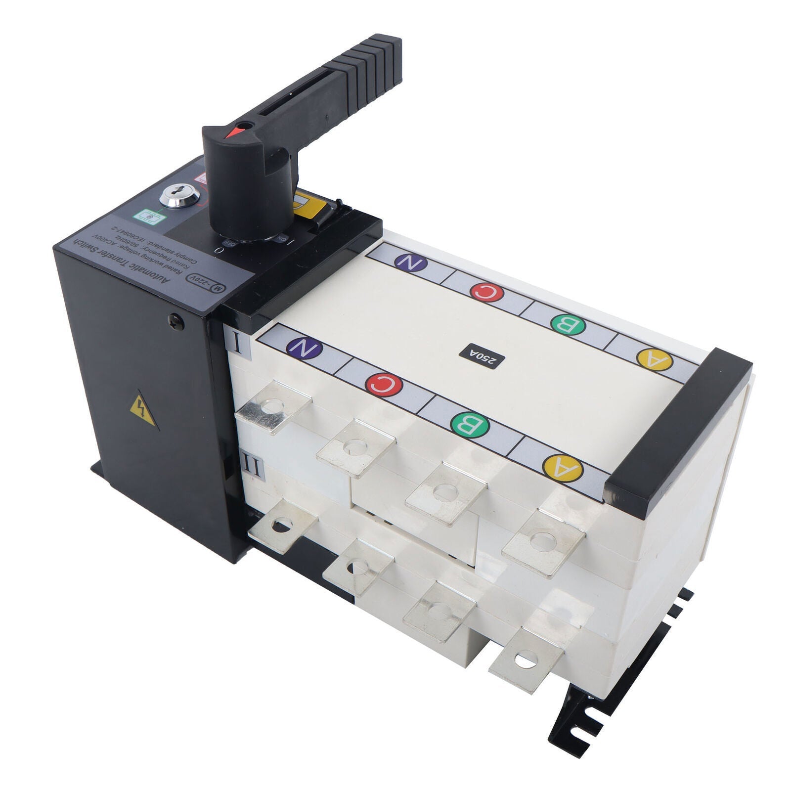 Automatic Transfer Switch 250A 4-Poles AC 110V 220V Grid to Generator Industrial