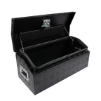 30" x 13"x13" Black Aluminum Underbody Tool Box For Truck Pickup Trailer