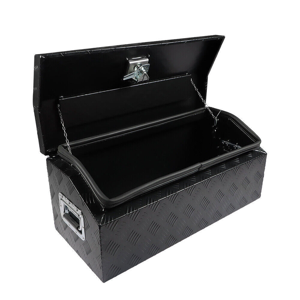 30" x 13"x13" Black Aluminum Underbody Tool Box For Truck Pickup Trailer