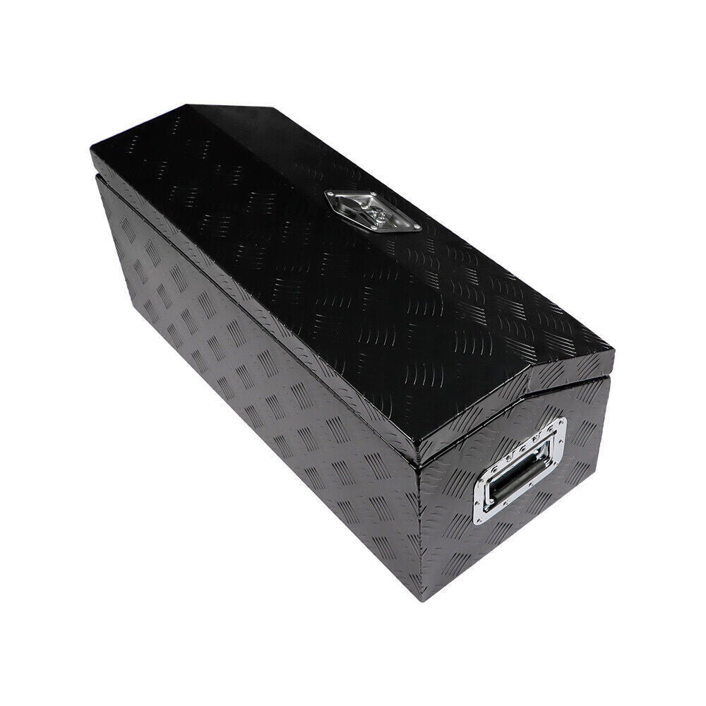 30" x 13"x13" Black Aluminum Underbody Tool Box For Truck Pickup Trailer