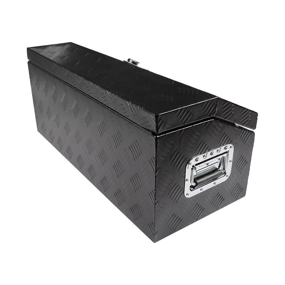 30" x 13"x13" Black Aluminum Underbody Tool Box For Truck Pickup Trailer