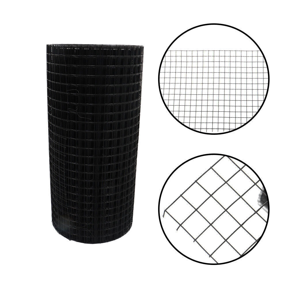 24"x100' Hardware Cloth Welded Wire Fence Vinyl Coated W/ Glove And Plier 1 Poll
