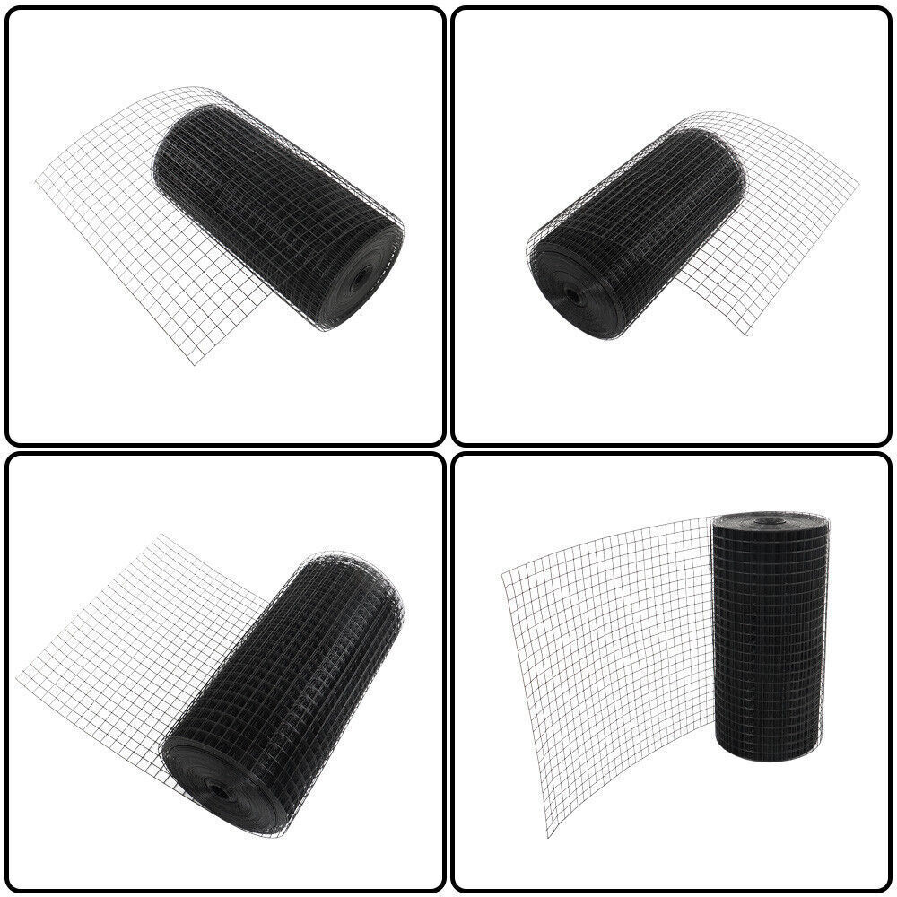 24"x100' Hardware Cloth Welded Wire Fence Vinyl Coated W/ Glove And Plier 1 Poll