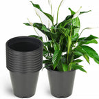 10 Pack 15 Gallon Plastic Nursery Pots Heavy Duty Garden Plant Nutrition Pots
