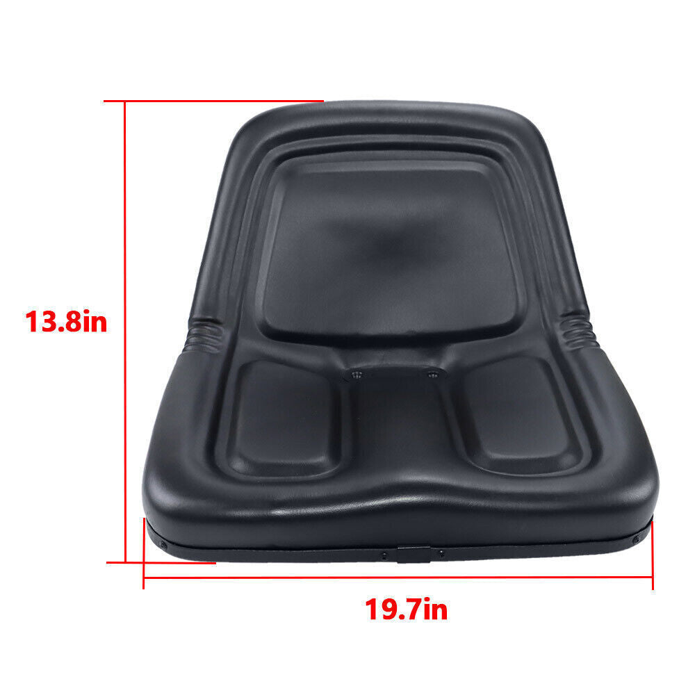 TM333BL Replacement Universal High-Back Black Lawn Mower Tractor Seat