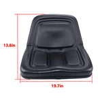 TM333BL Replacement Universal High-Back Black Lawn Mower Tractor Seat