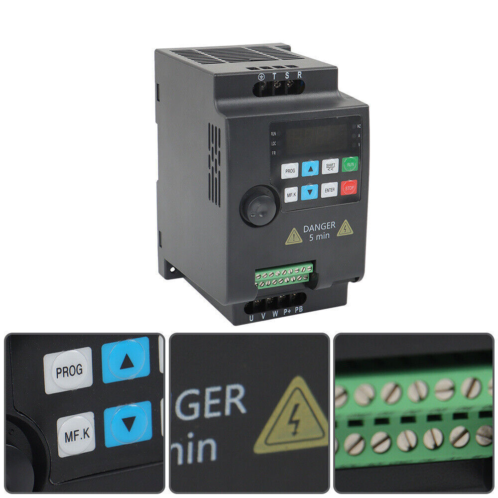 3HP 2.2KW Variable Frequency Drive VFD for 3-Phase Motor Speed Control