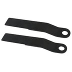 2pcs Heavy Duty Steel Mower AR400 For King Skidsteer Brush Hog Cutter Blades