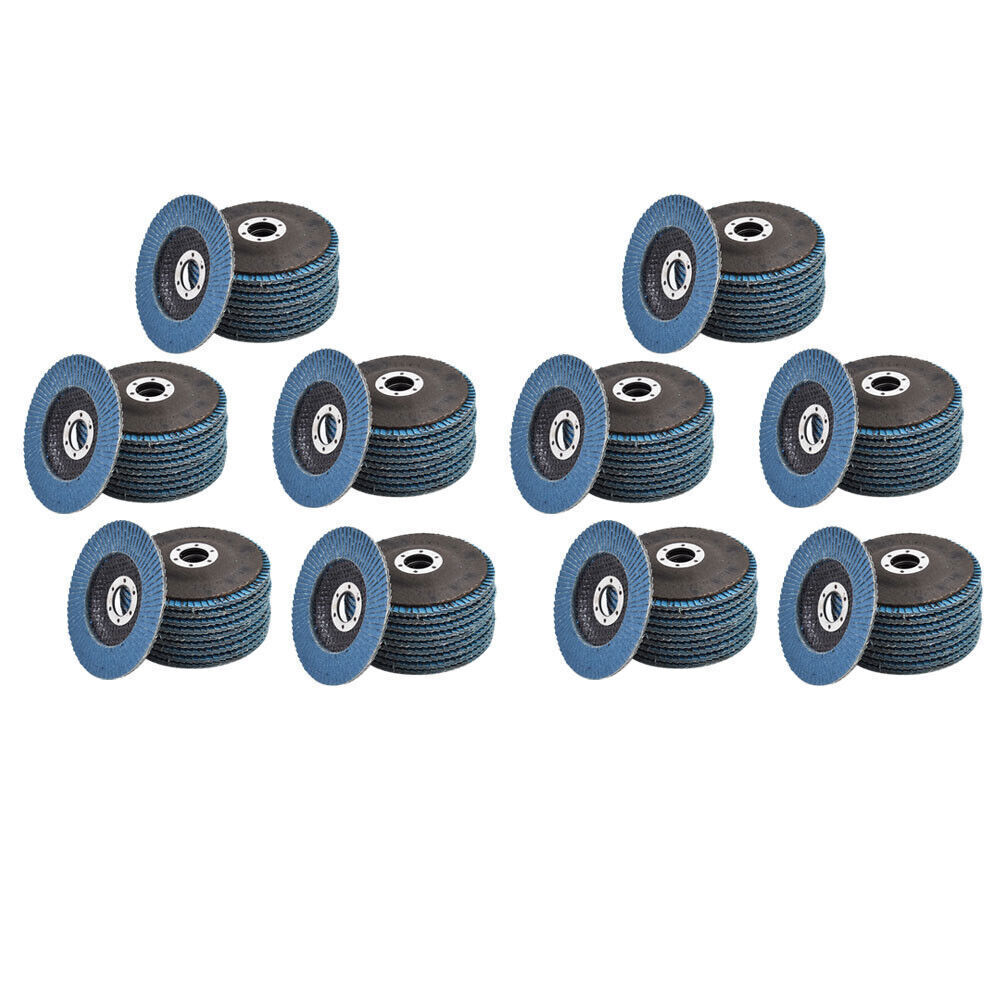Flap Disc Sanding Grnding 4-1/2" X 7/8" 40 Grit T29 100 Pcs Premium Zirconia