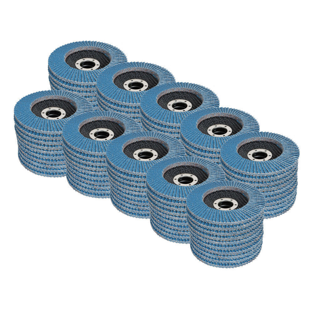 Flap Disc Sanding Grnding 4-1/2" X 7/8" 40 Grit T29 100 Pcs Premium Zirconia