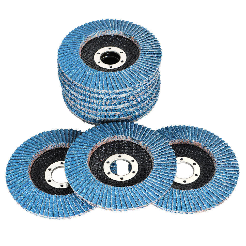 Flap Disc Sanding Grnding 4-1/2" X 7/8" 40 Grit T29 100 Pcs Premium Zirconia