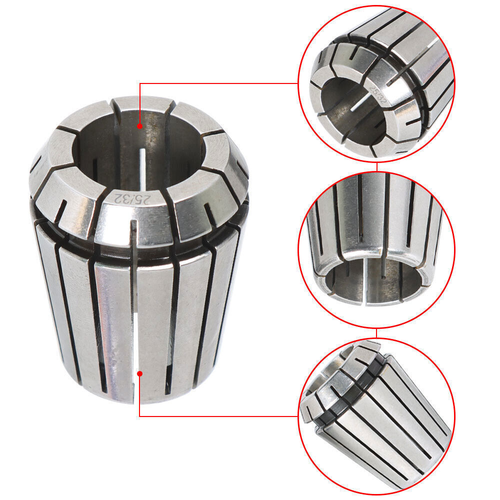 25 Pack Collet Set ER32 Collet Chuck 1/16 inch-3/4 inch Holder Spring Collet