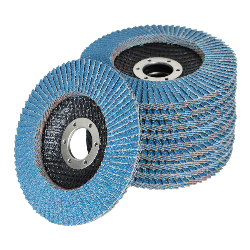 100 Pack 80 Grit 4.5''x7/8'' Premium Zirconia Flap Disc Sanding Grinding T29 New