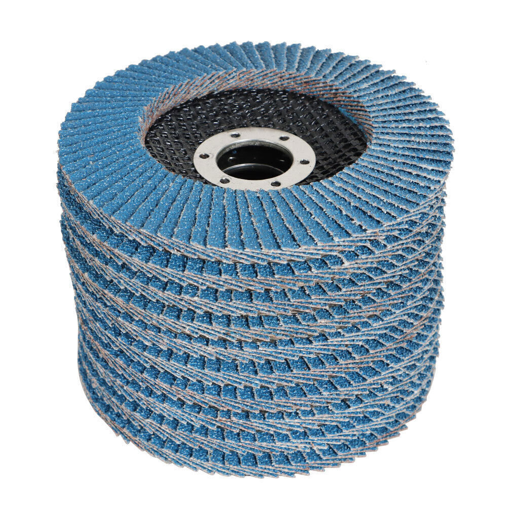 100 Pack 80 Grit 4.5''x7/8'' Premium Zirconia Flap Disc Sanding Grinding T29 New