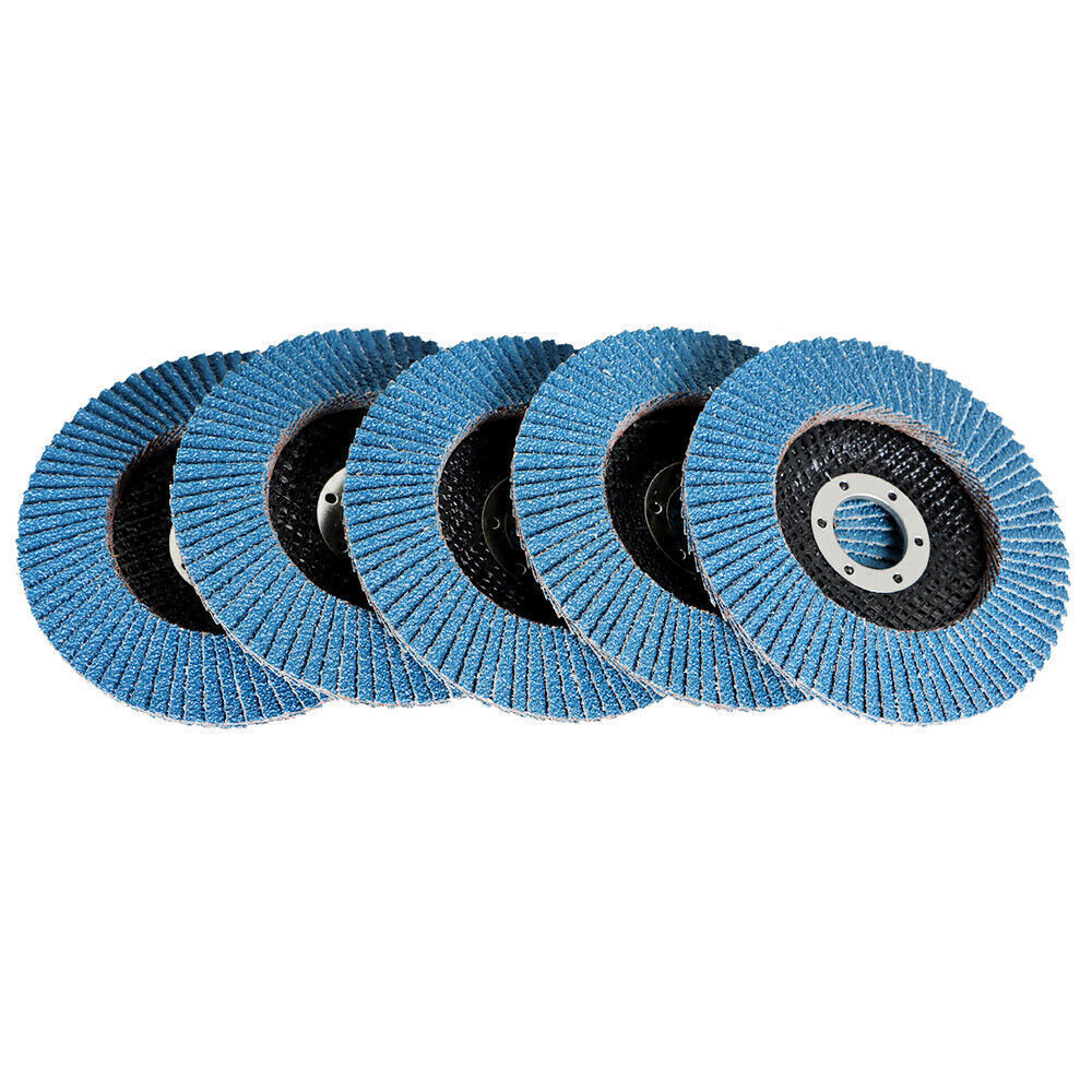 100 Pack 80 Grit 4.5''x7/8'' Premium Zirconia Flap Disc Sanding Grinding T29 New