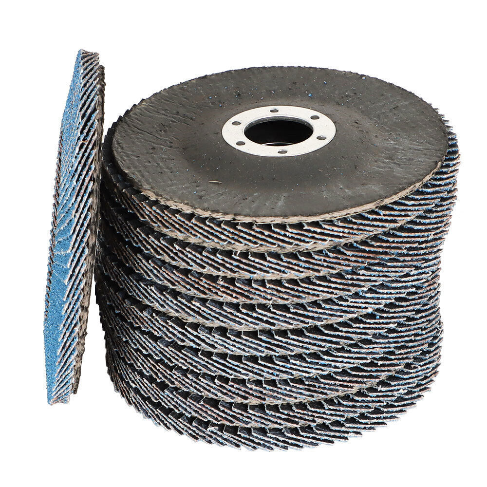 100 Pack 80 Grit 4.5''x7/8'' Premium Zirconia Flap Disc Sanding Grinding T29 New