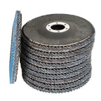 100 Pack 80 Grit 4.5''x7/8'' Premium Zirconia Flap Disc Sanding Grinding T29 New