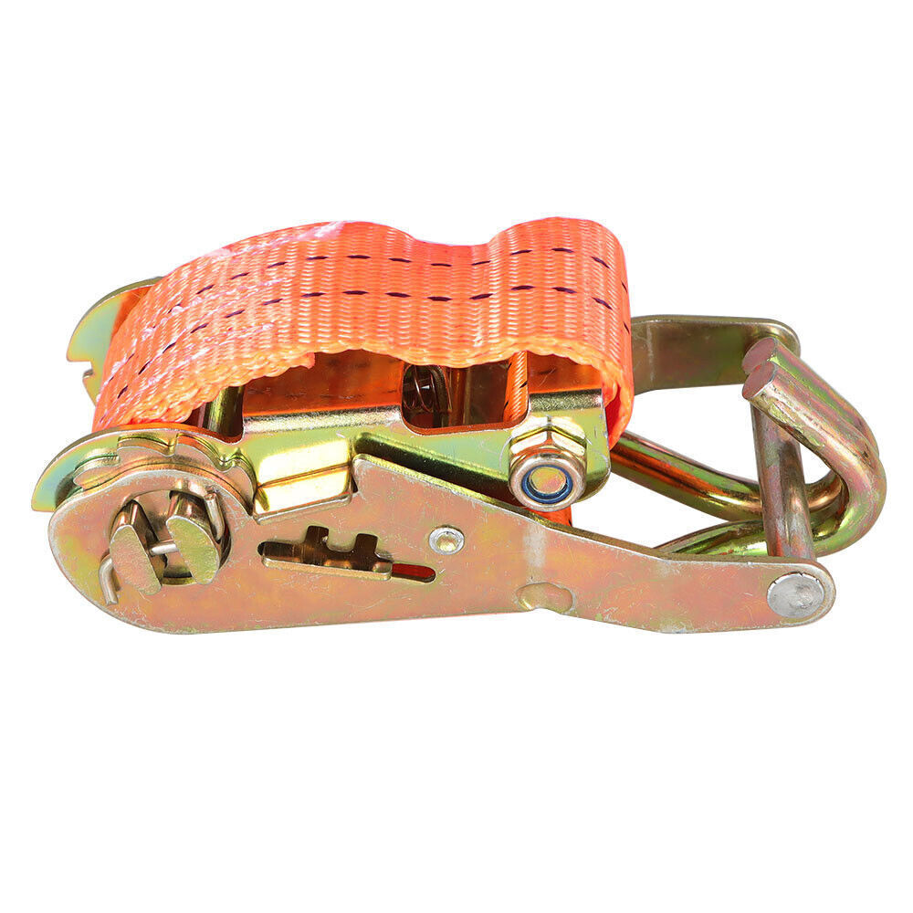 10-Set 1.5" x 20' (38mm*6m) 4000-lbs Ratchet Straps J Hook Heavy Duty Tie Downs