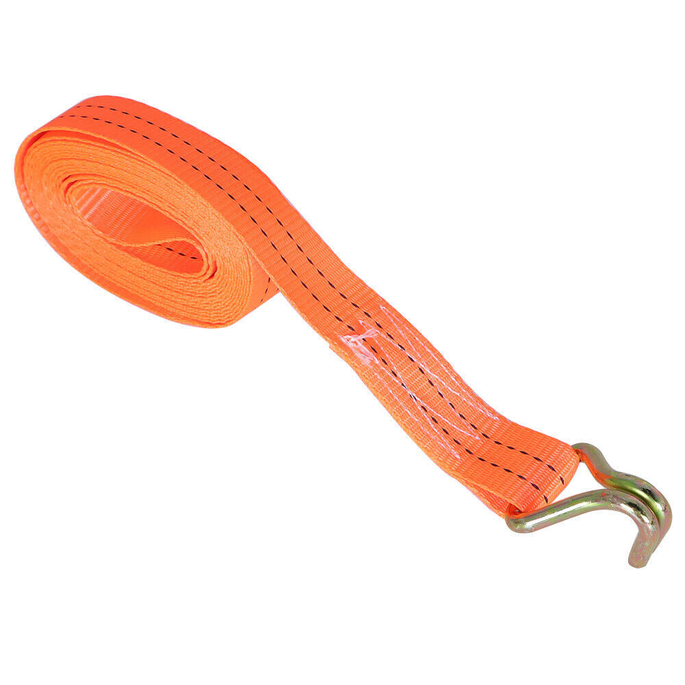 10-Set 1.5" x 20' (38mm*6m) 4000-lbs Ratchet Straps J Hook Heavy Duty Tie Downs