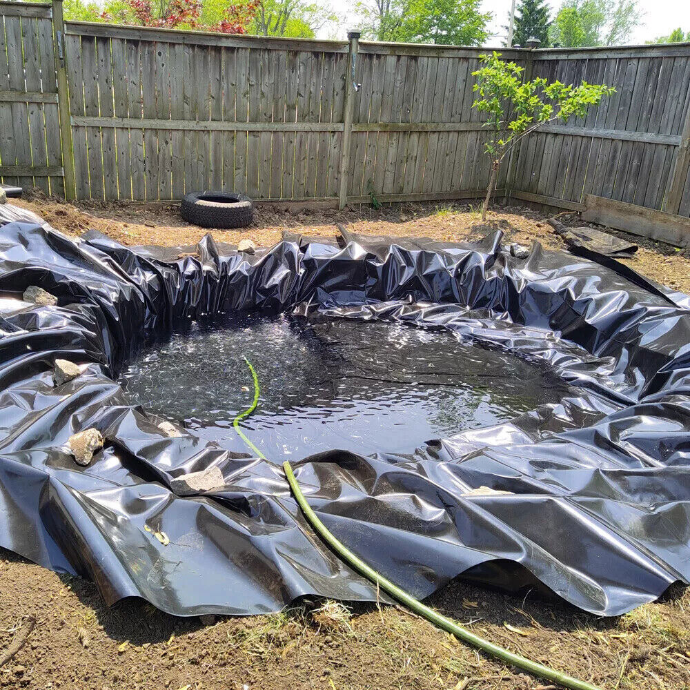 10Ft x 13Ft HDPE Fish Liner Pond Liners For Waterfall Koi Pondsand Water Garden
