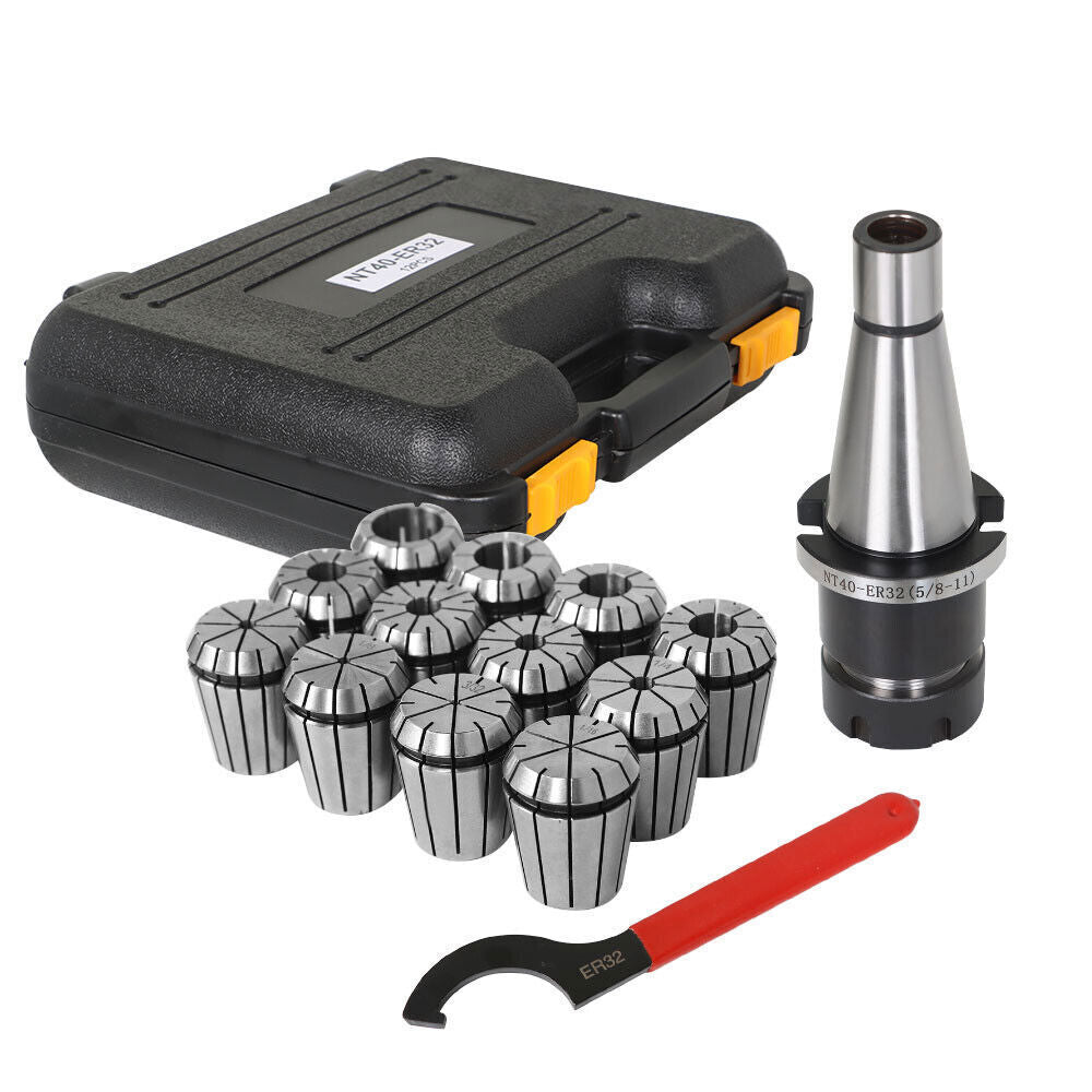 14-Pieces ER-32 NMTB 40 Spring Collet Chuck Set Accuracy to .0005" New