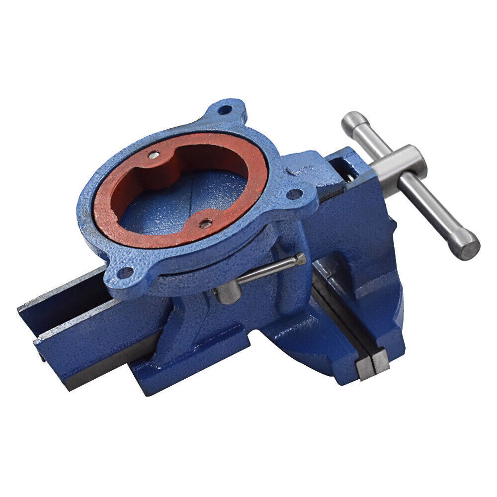 6 Inch Heavy Duty Bench Vise with Anvil Swivel Table Top Clamp Locking Base New
