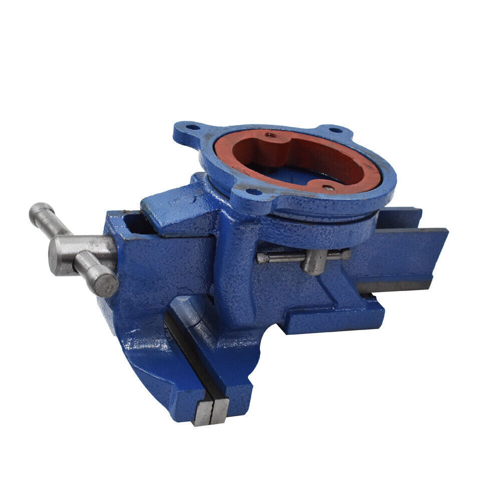 6 Inch Heavy Duty Bench Vise with Anvil Swivel Table Top Clamp Locking Base New