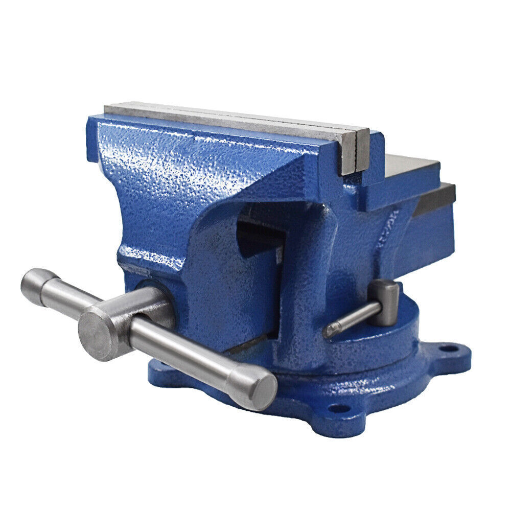 6 Inch Heavy Duty Bench Vise with Anvil Swivel Table Top Clamp Locking Base New