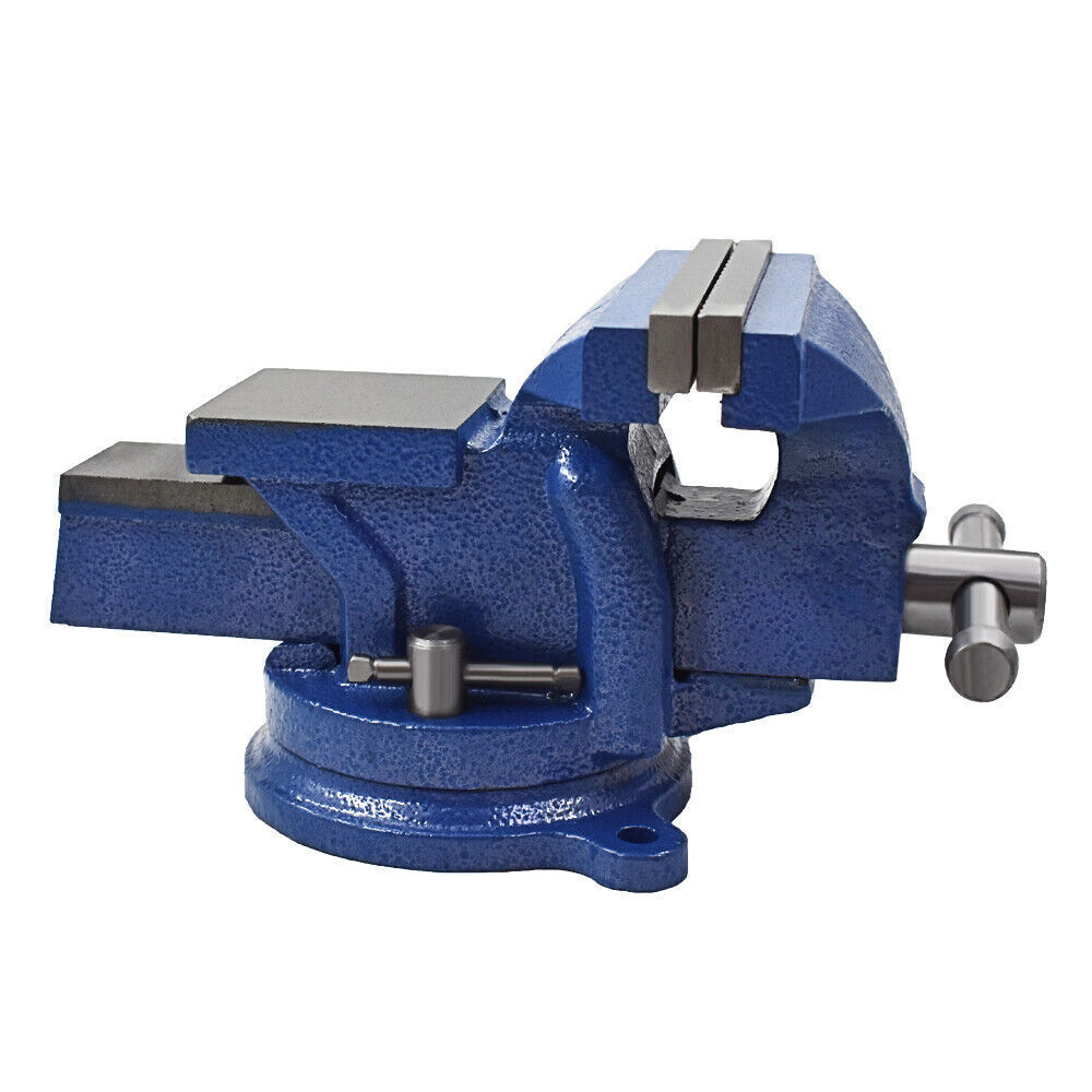 6 Inch Heavy Duty Bench Vise with Anvil Swivel Table Top Clamp Locking Base New