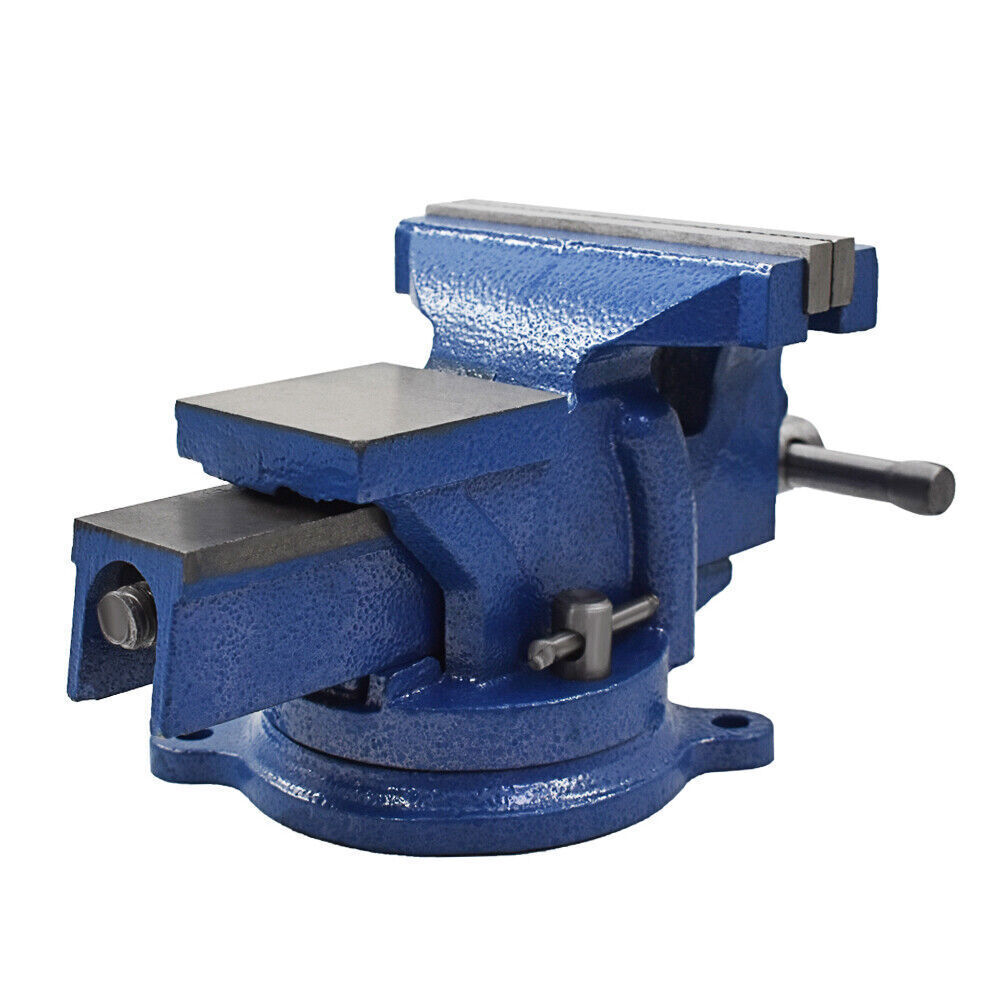 6 Inch Heavy Duty Bench Vise with Anvil Swivel Table Top Clamp Locking Base New