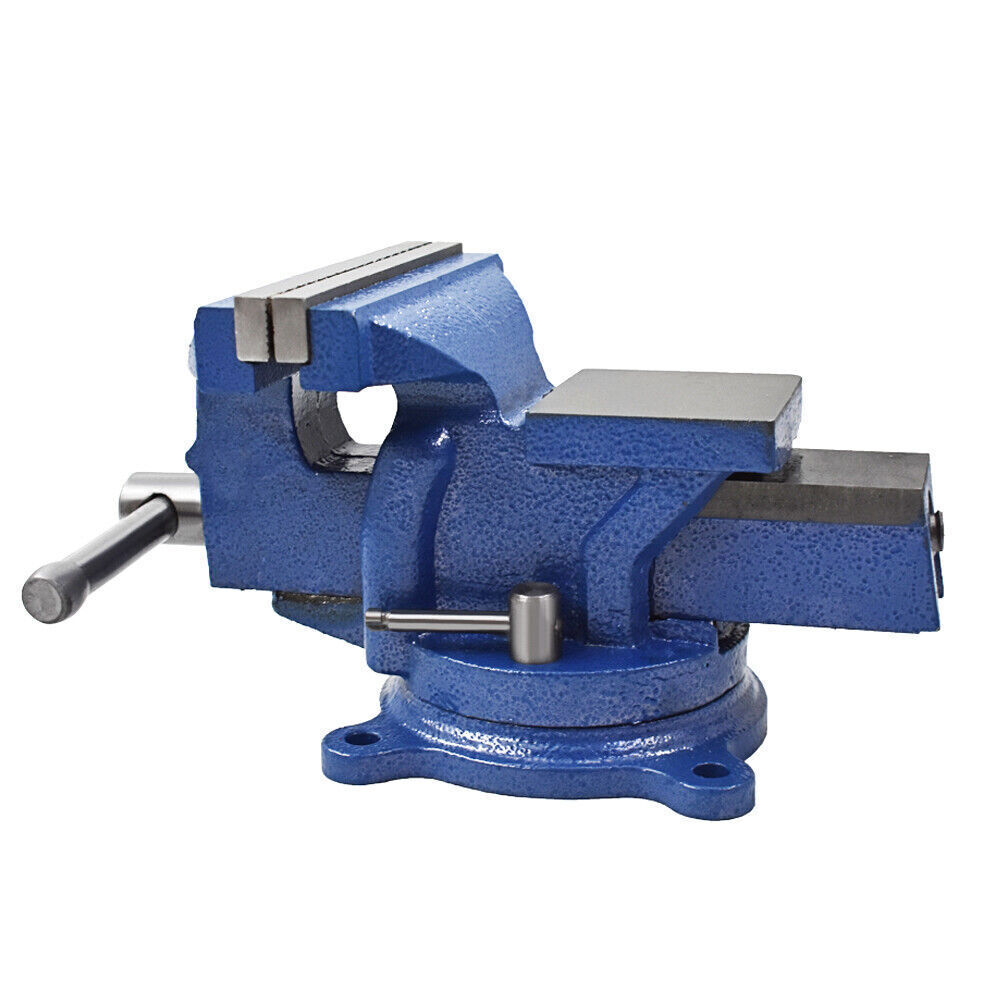 6 Inch Heavy Duty Bench Vise with Anvil Swivel Table Top Clamp Locking Base New