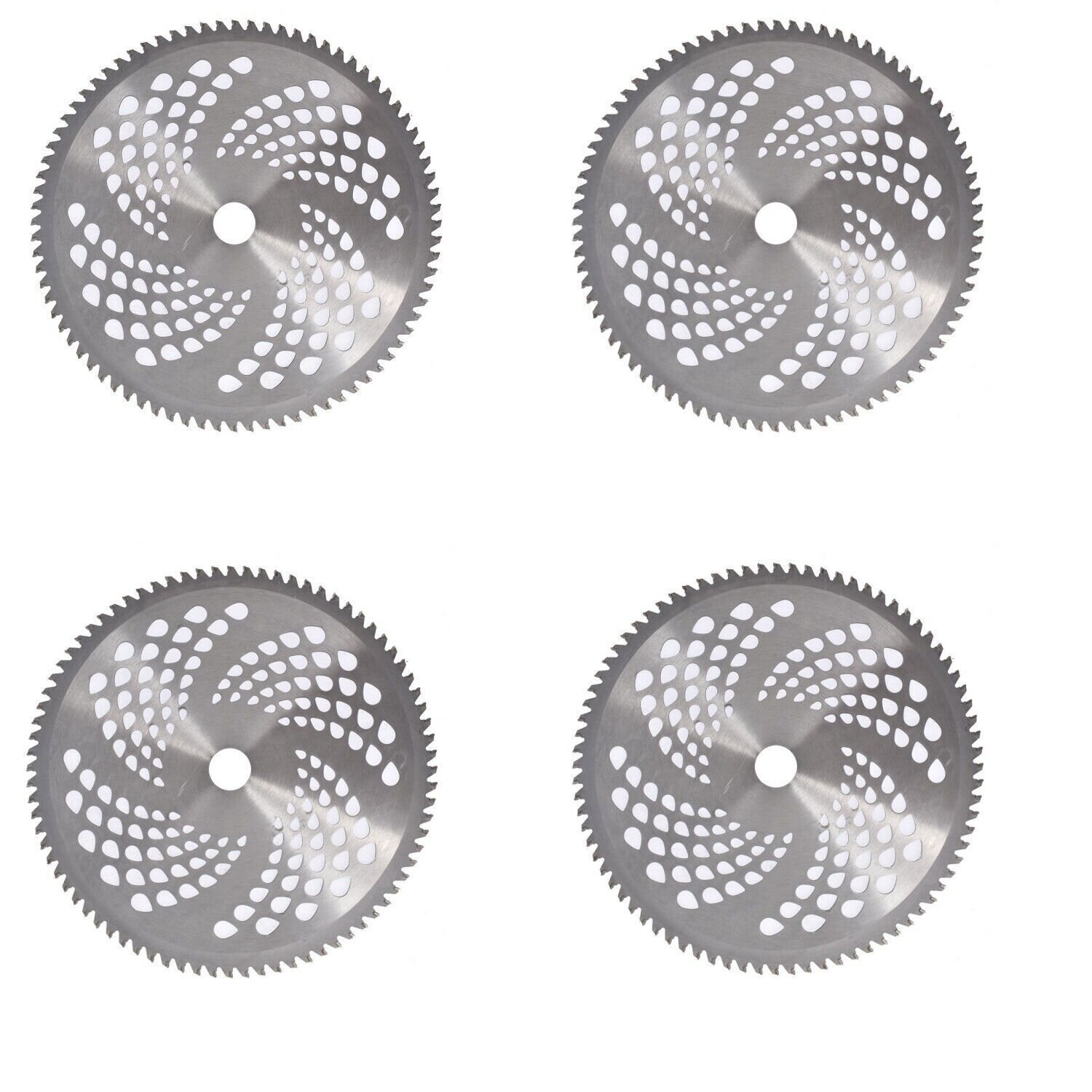 4 Pack 10" x 80T Replace For Cutter Trimmer Weed Eater Carbide Tip Brush Blades