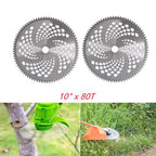 4 Pack 10" x 80T Replace For Cutter Trimmer Weed Eater Carbide Tip Brush Blades