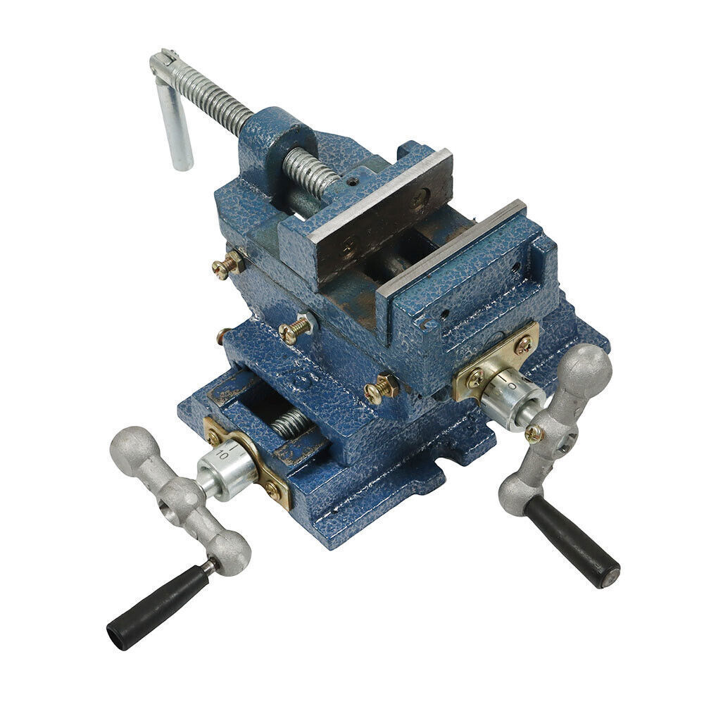 3" Cross Sliding Drill Press Vise Slide Vice Heavy Duty Machine Shop Grip Tools