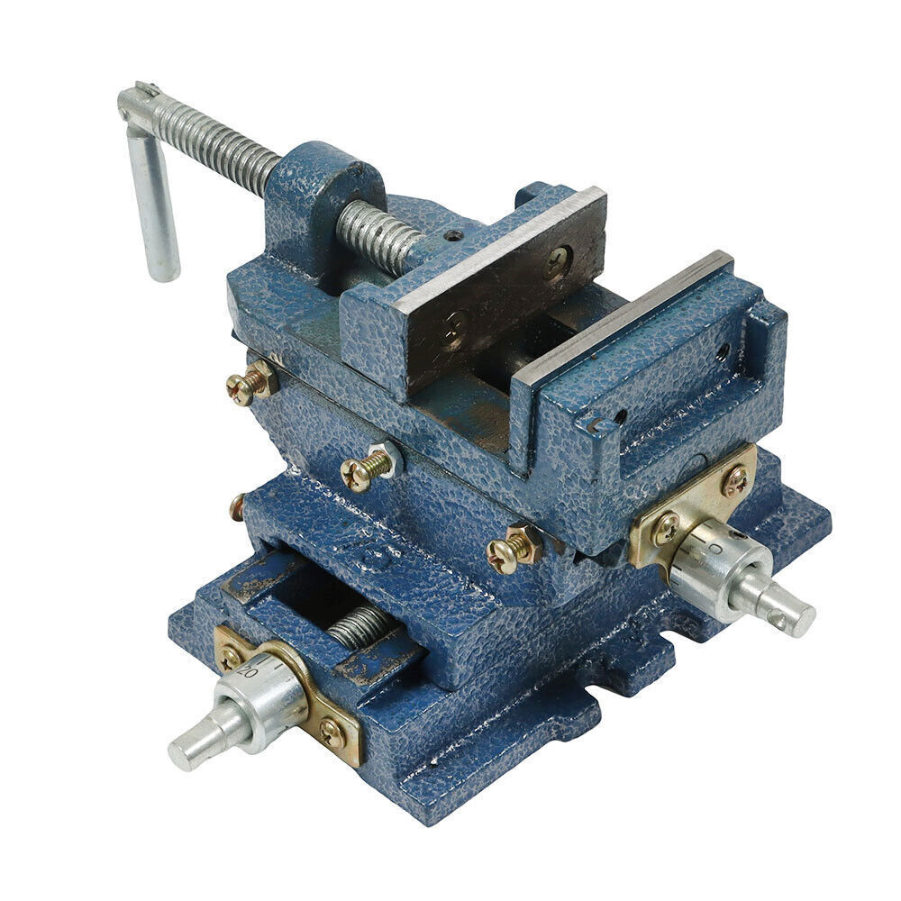 3" Cross Sliding Drill Press Vise Slide Vice Heavy Duty Machine Shop Grip Tools
