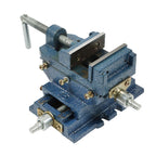 3" Cross Sliding Drill Press Vise Slide Vice Heavy Duty Machine Shop Grip Tools