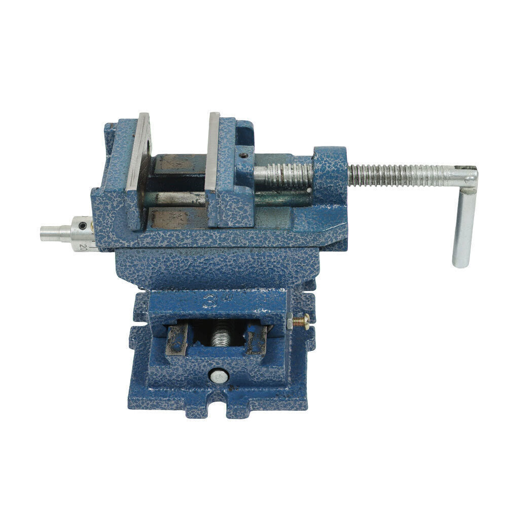 3" Cross Sliding Drill Press Vise Slide Vice Heavy Duty Machine Shop Grip Tools