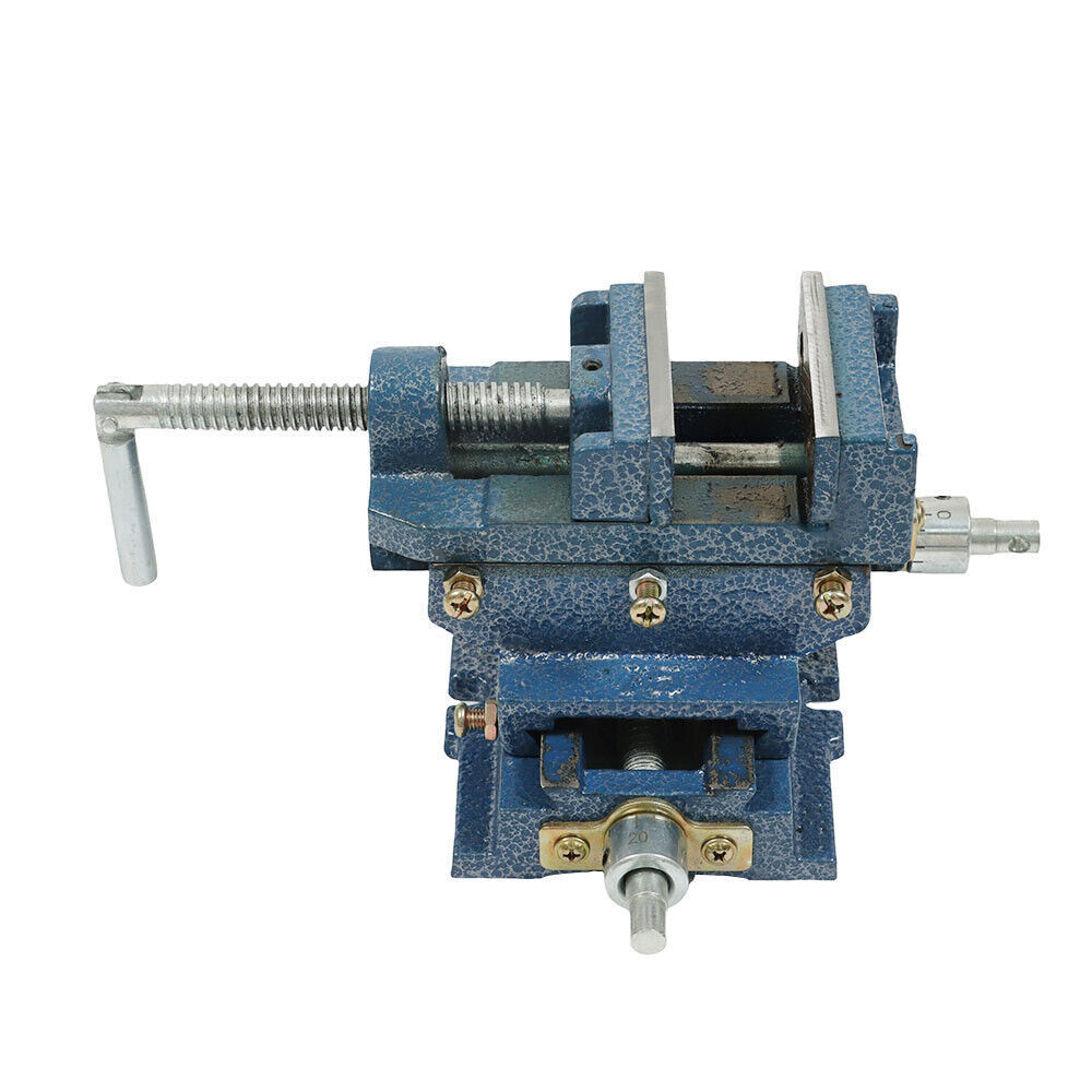 3" Cross Sliding Drill Press Vise Slide Vice Heavy Duty Machine Shop Grip Tools