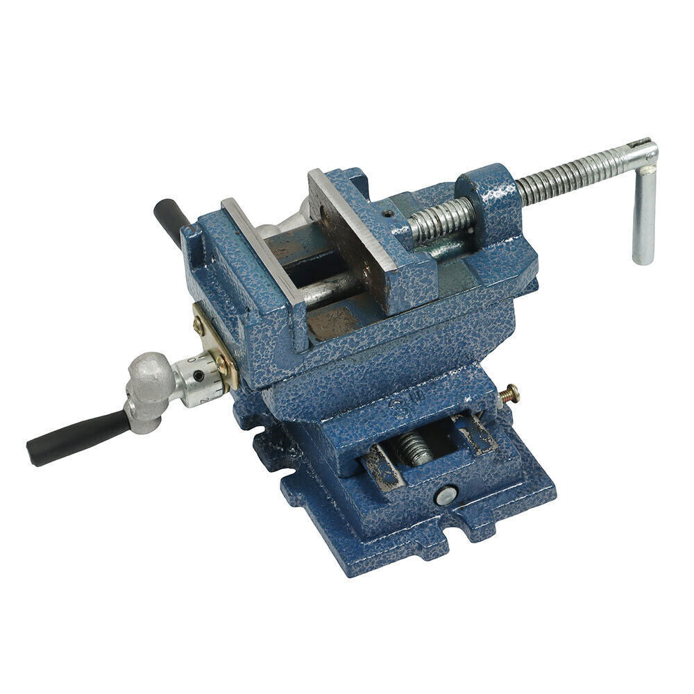 3" Cross Sliding Drill Press Vise Slide Vice Heavy Duty Machine Shop Grip Tools