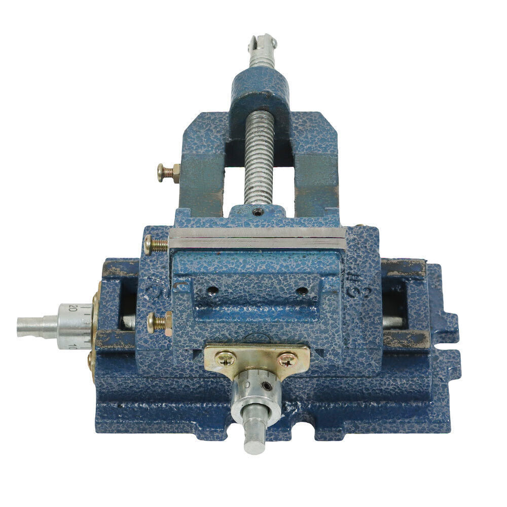 3" Cross Sliding Drill Press Vise Slide Vice Heavy Duty Machine Shop Grip Tools