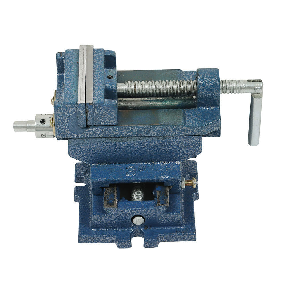 3" Cross Sliding Drill Press Vise Slide Vice Heavy Duty Machine Shop Grip Tools